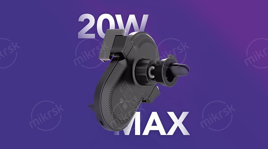 Автомобильный держатель с функцией беспроводной зарядки Xiaomi ZMI Wireless Charger Car Holder