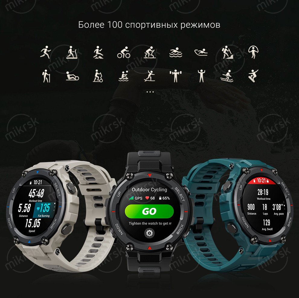 Смарт-часы Xiaomi Huami Amazfit T-Rex Pro Смарт-часы Xiaomi Huami Amazfit T-Rex Pro