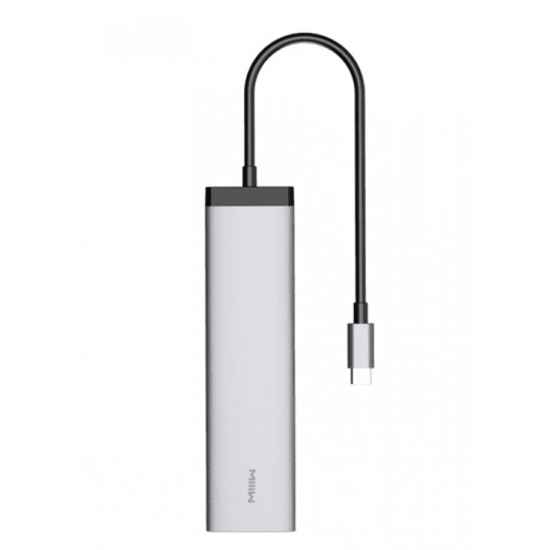 Адаптер MIIIW Type-C HUB Adapter 7 in 1 (3x USB 3.0 | HDMI 4K | TF/SD | USB-C PD) (MWCMA01)