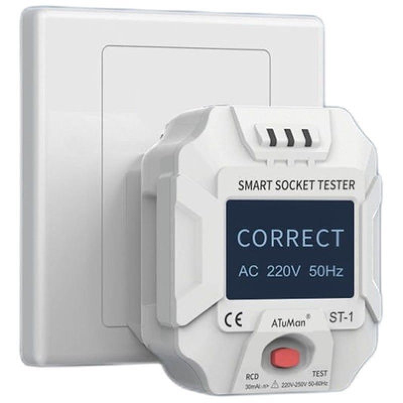 Тестер розеток Smart Socket Tester ST-1 Белый