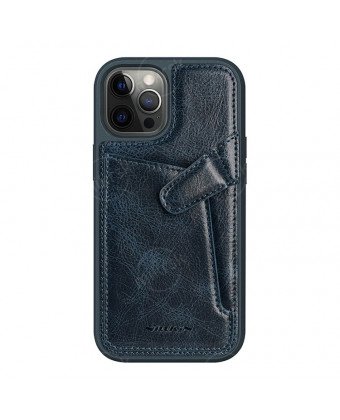 Бампер iPhone 12/12 Pro Nillkin Aoge Leather Case Эко-Кожа Синий