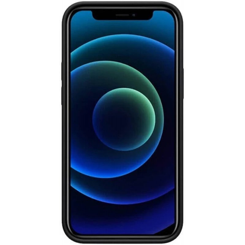 Бампер iPhone 12 Pro Max Nillkin Flex Pure Case Pro с Микрофиброй Черный