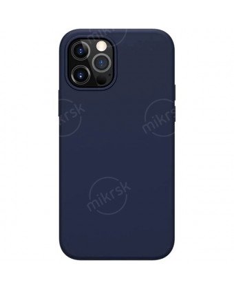Бампер iPhone 12/12 Pro Nillkin Flex Pure Case с Микрофиброй Синий