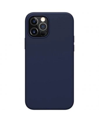 Бампер iPhone 12/12 Pro Nillkin Flex Pure Case с Микрофиброй Синий