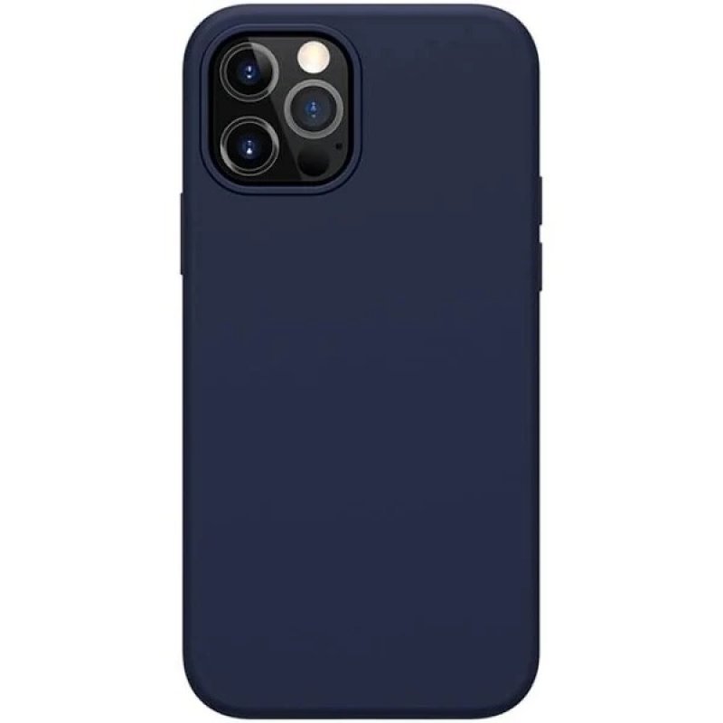 Бампер iPhone 12/12 Pro Nillkin Flex Pure Case с Микрофиброй Синий