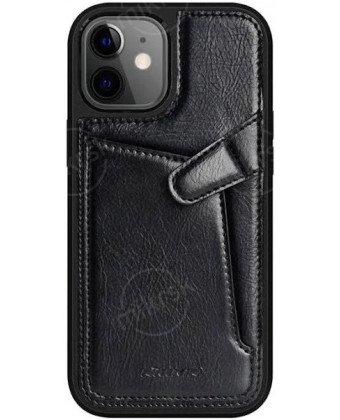Бампер iPhone 12 mini Nillkin Aoge Leather Case Эко-Кожа Черный