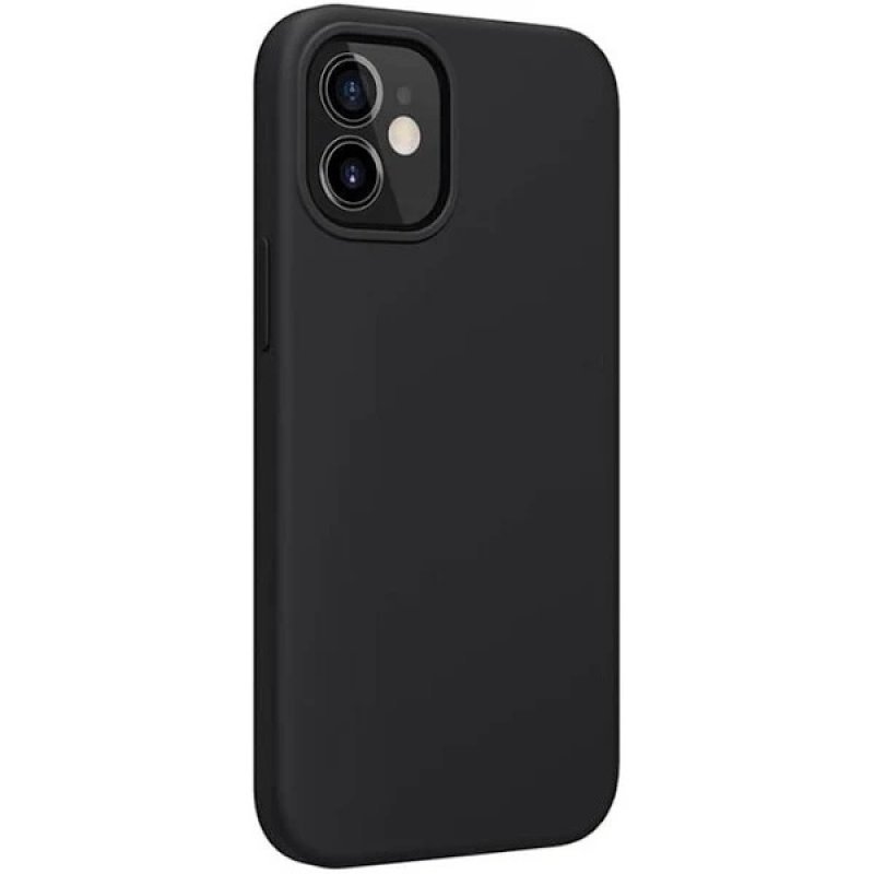 Бампер iPhone 12 mini Nillkin Flex Pure Case Силикон с Микрофиброй Черный