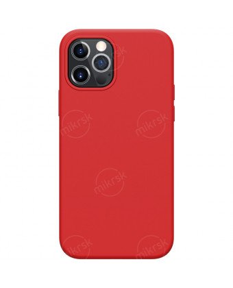 Бампер iPhone 12 mini Nillkin Flex Pure Case Силикон с Микрофиброй Красный