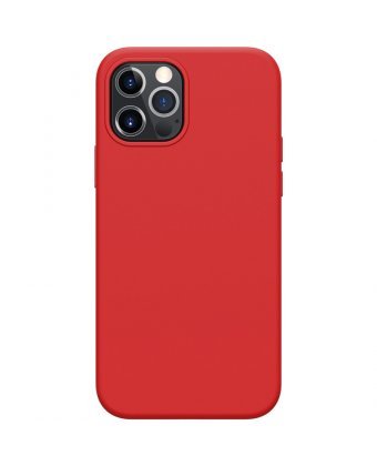 Бампер iPhone 12 mini Nillkin Flex Pure Case Силикон с Микрофиброй Красный Бампер iPhone 12 mini Nillkin Flex Pure Case Силикон с Микрофиброй Красный