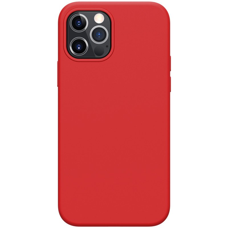 Бампер iPhone 12 mini Nillkin Flex Pure Case Силикон с Микрофиброй Красный