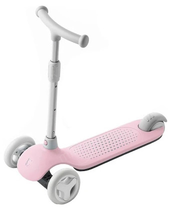 Детский самокат-кикборд MITU (Rice Rabbit) Scooter (HBC01YM) Розовый