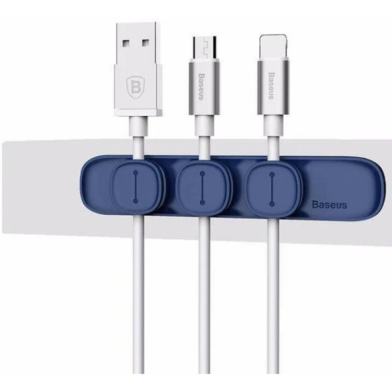 Крепление для проводов Baseus Peas Cable Clip Синий PB0987Z