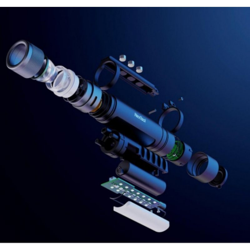 Фонарь многофункциональный NexTool Thunder Flashlight Portable 6 in 1 (NE20030),Черный