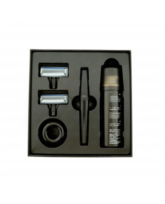 Набор для бритья Huanxing H303-5 (Cтанок, 2 кассеты, подставка, пена)