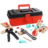 Набор для игры в песке Tebaoer Variety Disassembly Nut Toolbox Toy Red 1 Box