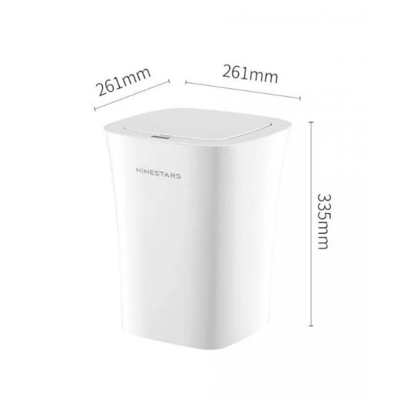 Умное мусорное ведро Ninestars Waterproof Sensor Trash Can,10л(DZT-10-11S) ,Белый