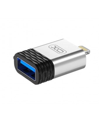 Адаптер XO NB186 OTG (Lightning-USB/Data), Серебро