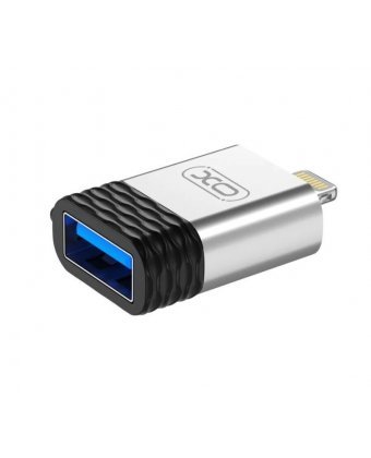 Адаптер XO NB186 OTG (Lightning-USB/Data), Серебро