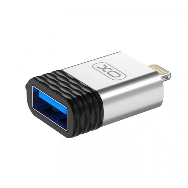 Адаптер XO NB186 OTG (Lightning-USB/Data), Серебро