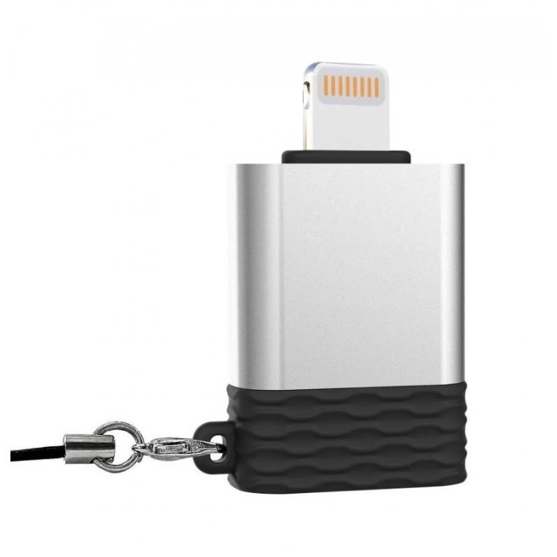 Адаптер XO NB186 OTG (Lightning-USB/Data), Серебро