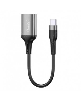 Адаптер XO NB201 OTG (Type-C-USB2.0), Черный