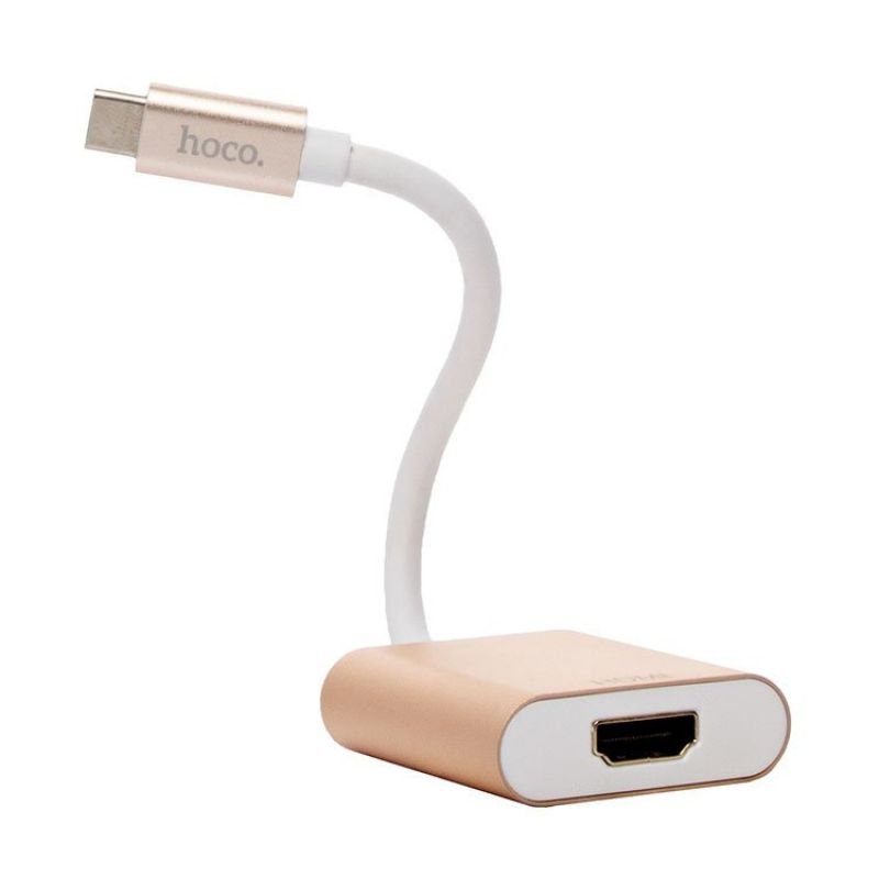 Адаптер Hoco HB5 (Type-C -HDMI), Золото