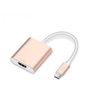 Адаптер Hoco HB5 (Type-C -HDMI), Золото Адаптер Hoco HB5 (Type-C -HDMI), Золото