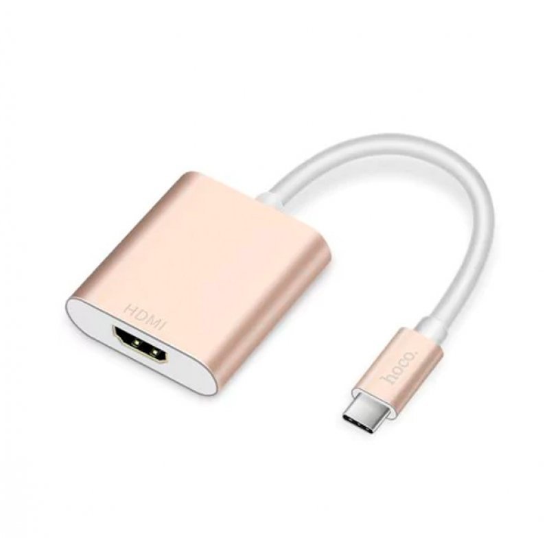 Адаптер Hoco HB5 (Type-C -HDMI), Золото