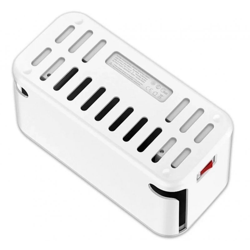 Сетевой фильтр LDNIO 5 розеток + 3 USB 3.4A SN5309 LDNIO+Органайзер для проводов, Белый