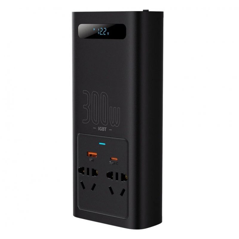 Автомобильный инвертор Baseus IGBT Power Inwerter 220V CN/EU 300W (BS-C130-02)