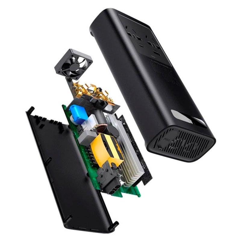 Автомобильный инвертор Baseus Super Si Power Inwerter 220V CN/EU 500W (BS-C150-02)