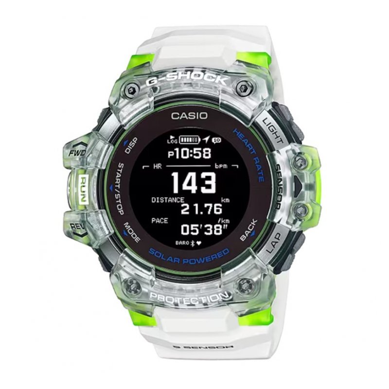 Часы Casio GBD-H1000-7A, Белый-Зеленый