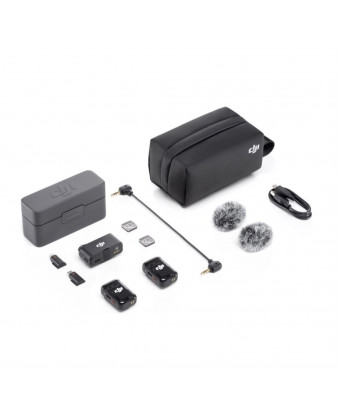 Беспроводной Микрофон DJI MIC 2 Dual (2 TX+1 RX+Charging Case),Черный Беспроводной Микрофон DJI MIC 2 Dual (2 TX+1 RX+Charging Case),Черный