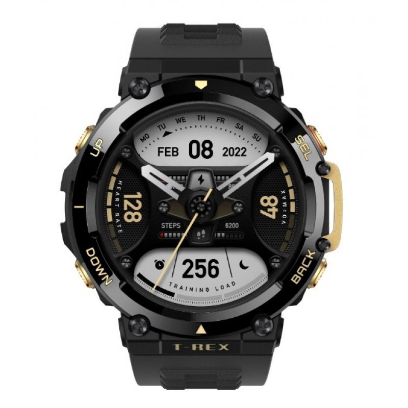 Смарт-Часы AmazFit T-Rex 2 (A2170) (Чёрный и Золотой)