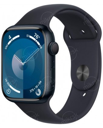 Часы Apple Watch Series 9 45mm Midnight Al Midnight SB M/L (MR9A3QA/A)