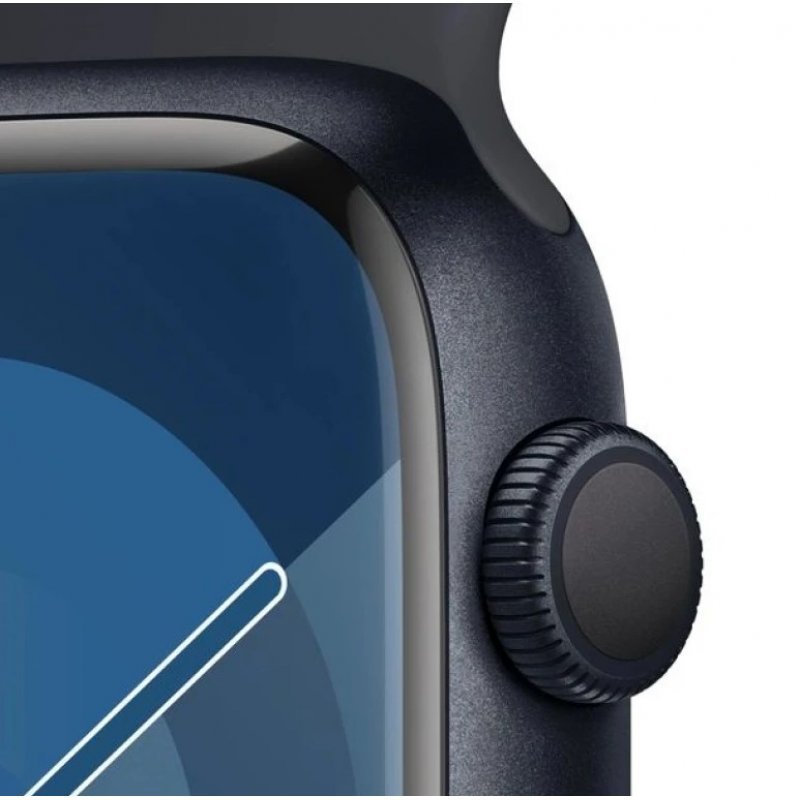 Часы Apple Watch Series 9 GPS, 45mm, Midnight Al, M/L