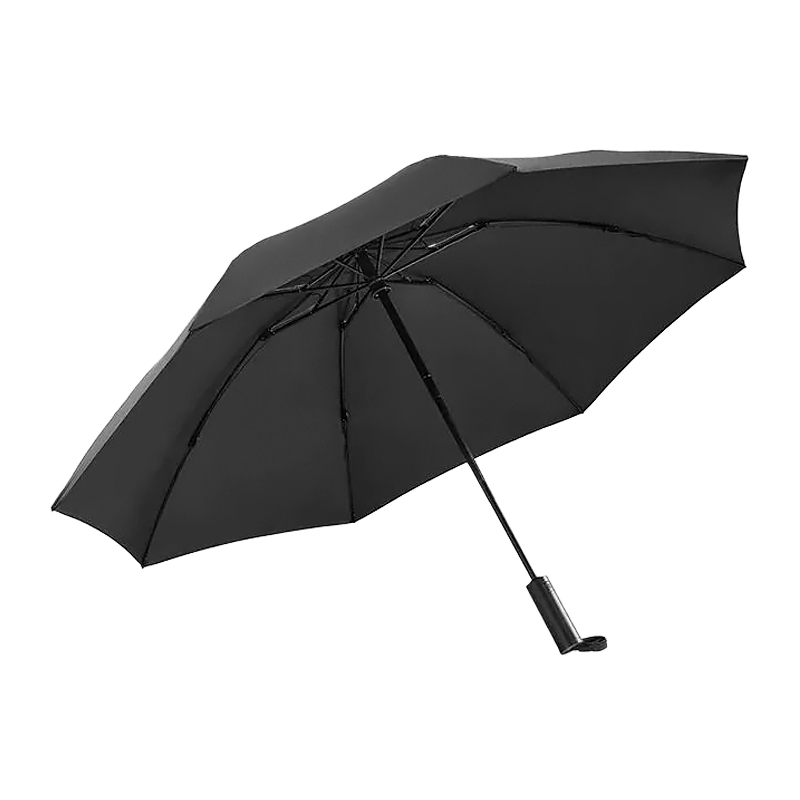 Зонт 90 Points Automatic Reverse Folding Umbrella +фонарик (90COTNT2008U-BK00-OS), Черный