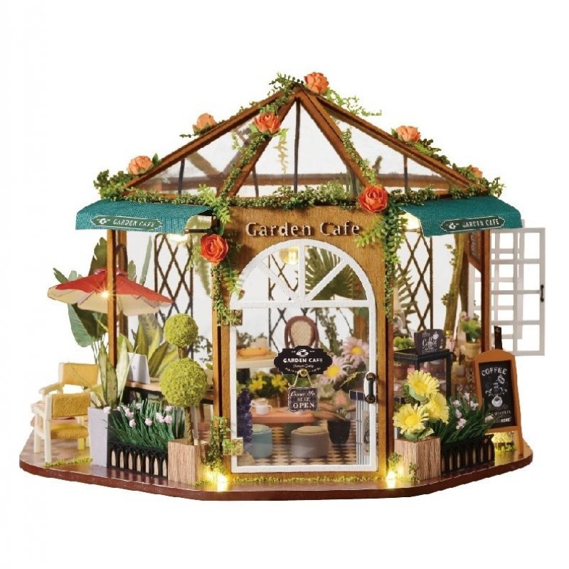 Конструктор интерьерный DIY HOUSE Garden Cafe 12+ (GD-001).