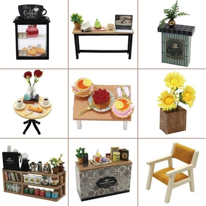 Конструктор интерьерный DIY HOUSE Garden Cafe 12+ (GD-001).