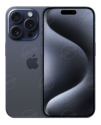 Apple iPhone 15 Pro 256 Гб, Dual Sim, Blue Titanium