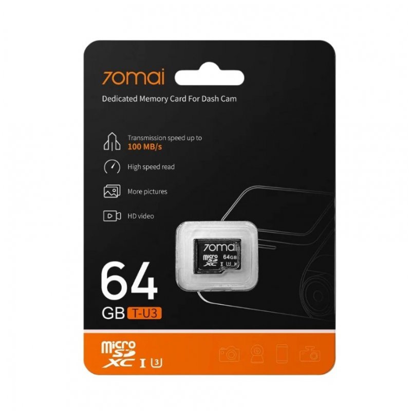 Карта памяти microSDXC 70mai 64 ГБ (70MAISD-64)
