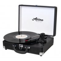 Проигрыватель виниловых пластинок Alive Audio GLAM Milk c Bluetooth (GLM-01-ML), Черный