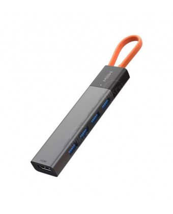 Адаптер MIIIW Type-C HUB Adapter 5 in 1 (4х USB 3.0 | HDMI 4K) (MWCMA02)
