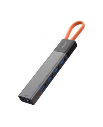 Адаптер MIIIW Type-C HUB Adapter 5 in 1 (4х USB 3.0 | HDMI 4K) (MWCMA02)