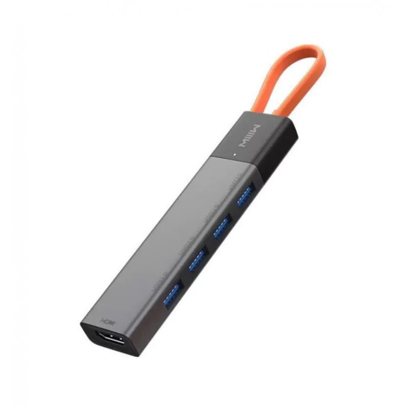 Адаптер MIIIW Type-C HUB Adapter 5 in 1 (4х USB 3.0 | HDMI 4K) (MWCMA02)
