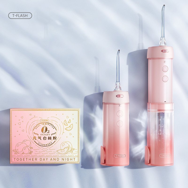 Беспроводной ирригатор T-FLASH Oral Irrigator O2 Розовый
