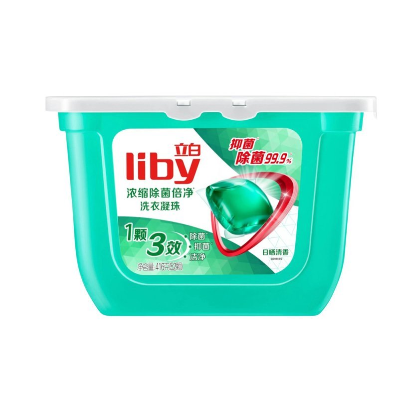 Капсулы для стирки белья Liby 3 в 1, (52 капсулы) Лесной аромат