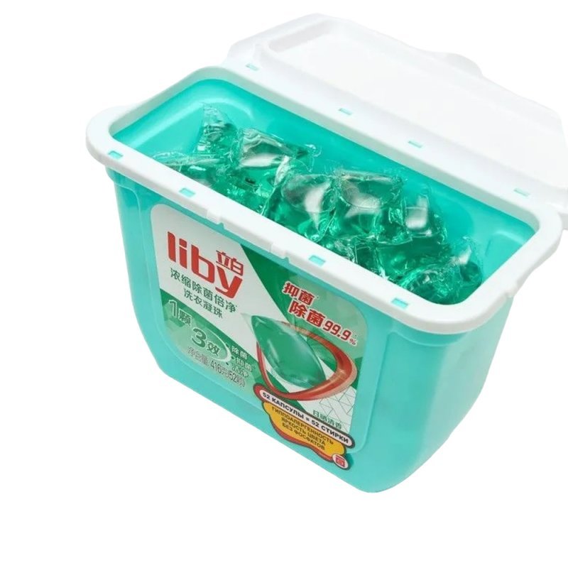 Капсулы для стирки белья Liby 3 в 1, (52 капсулы) Лесной аромат