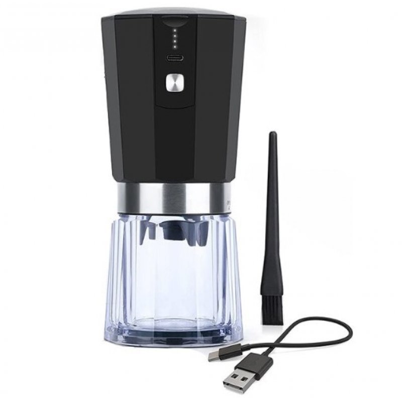 Кофемолка Circle Joy Electric Coffe Grinder (CJ-EG05) Черный-Серебро