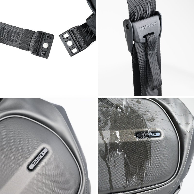 Сумка TAJEZZO POLY Scutum(P1S1-BLK01) 370*200*70mm,Серая